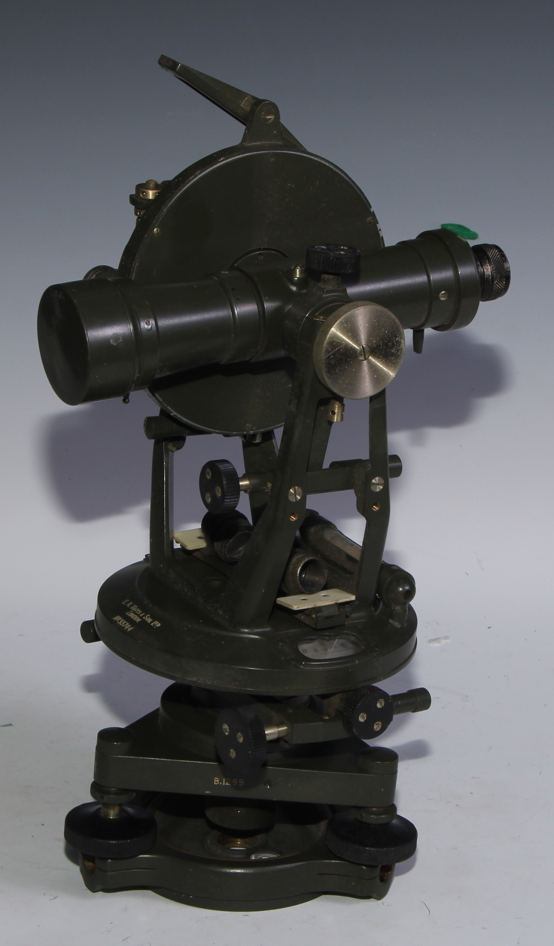 A surveyor’s theodolite, by John Davis and Son Ltd, complete, in original transit case - Image 3 of 3