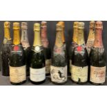 Champagne and Sparkling Wine - four various bottles of vintage Moët & Chandon, [n.d.], 750ml, labels