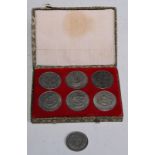 Coins - a Chinese set, Manchurian Provinces [6]; another, half won (7)
