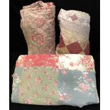 An Eleanor James paisley type bed throw; others (3)