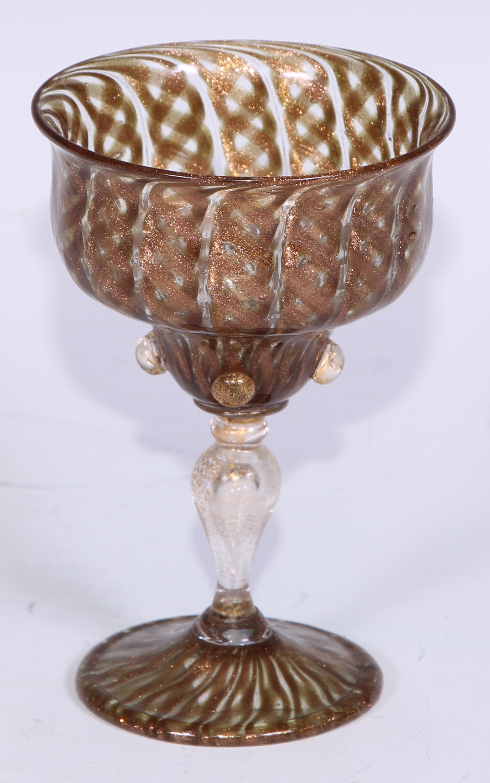 A 19th century etched glass campana vase, 24cm high, c.1880; George III ale glasses; a pair of - Bild 11 aus 12