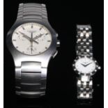 Longines - a stainless steel chronograph wristwatch, signed Longines, ref: L3 618 4, quartz