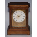 A 19th century French walnut mantel timepiece, by Victor Athanase Pierret, Paris, 7cm circular