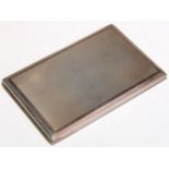 An Elizabeth II silver rounded rectangular cigarette case, engine turned, the gilt interior engraved