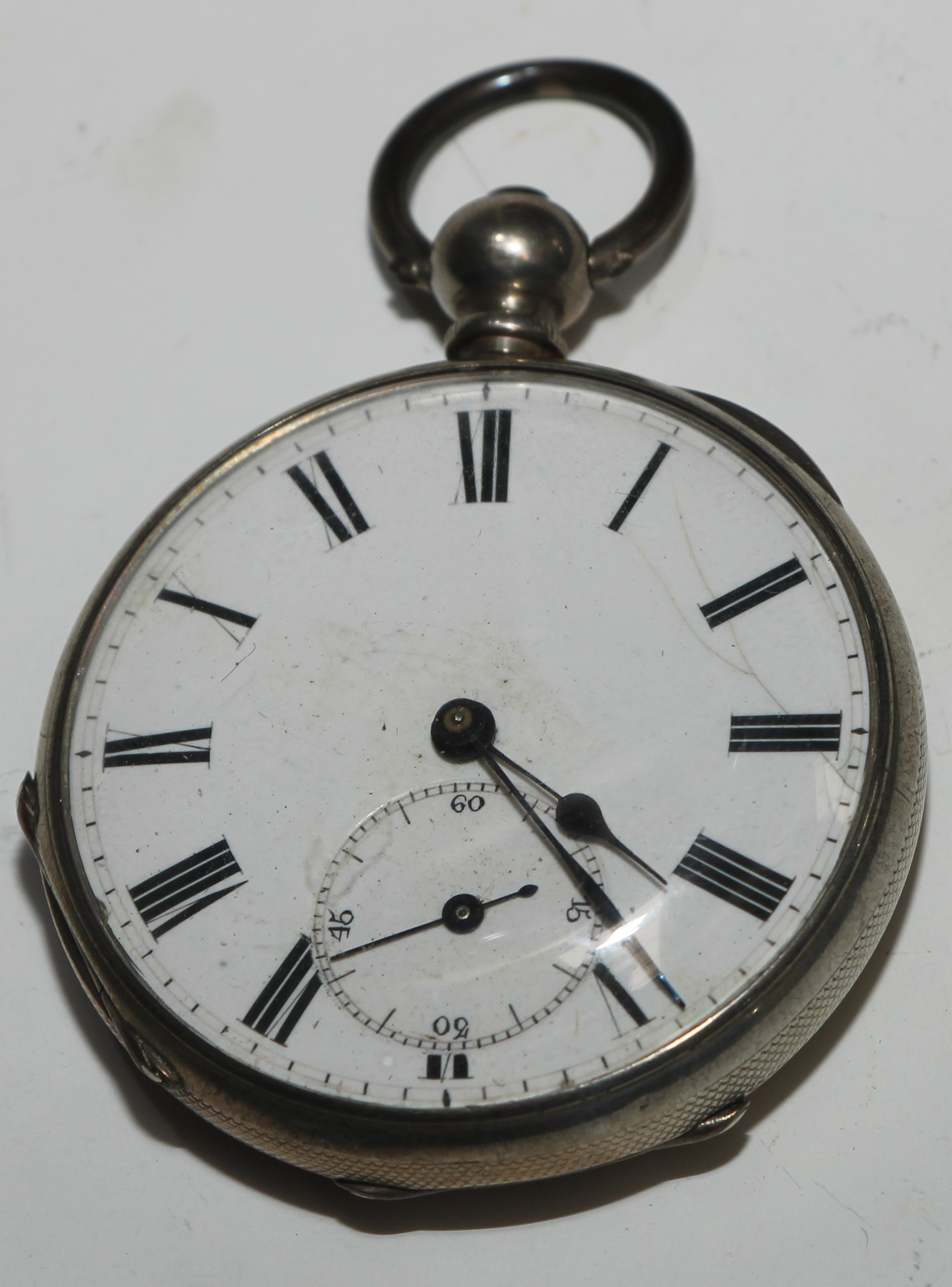 A 19th century Swiss open faced pocket watch, retailed by Fattorini & Sons, Bradford, 7cm over loop, - Image 5 of 6