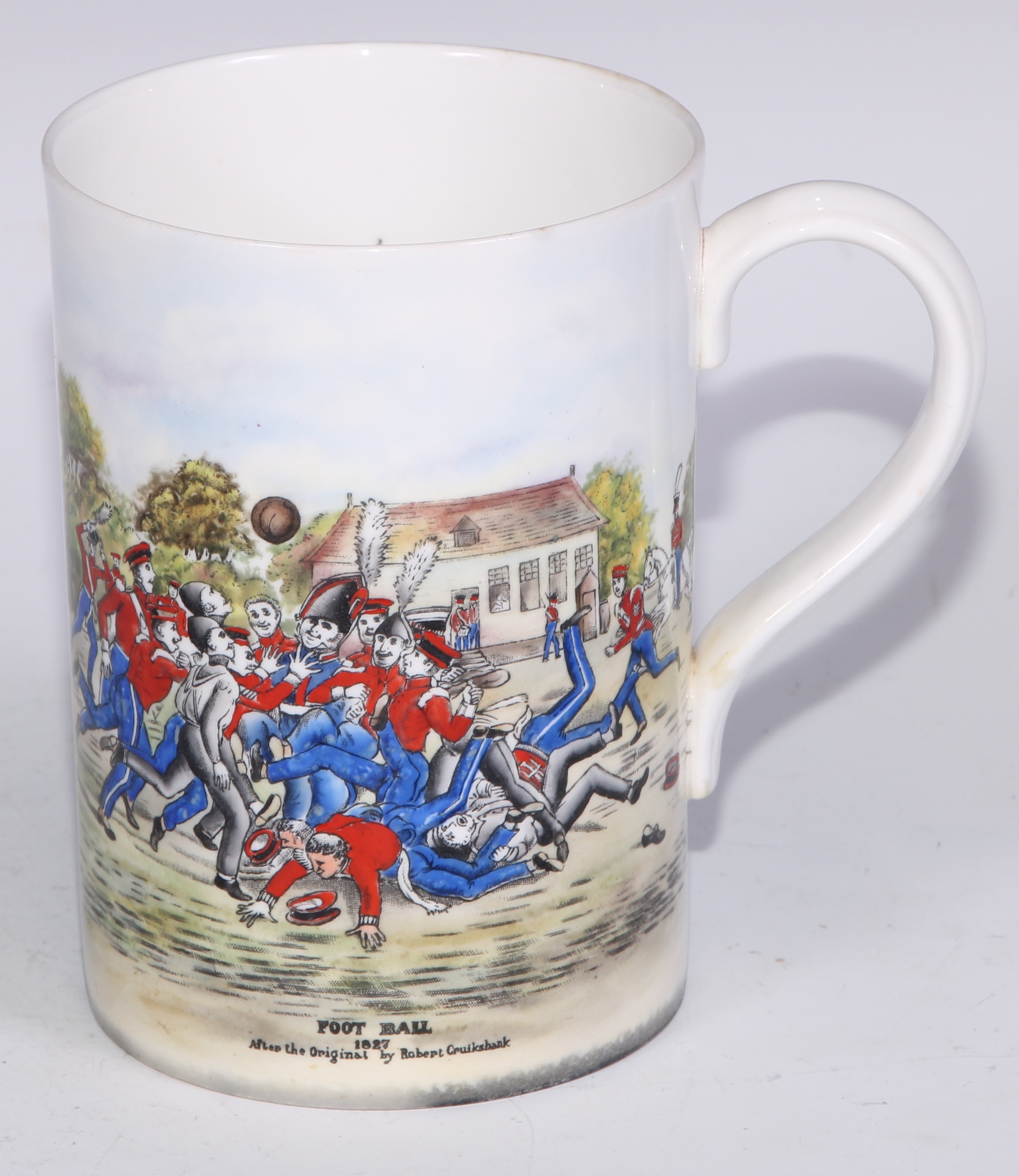 A Royal Crown Derby cylindrical mug, printed and painted by F Cox, with a hunting scene, to verso - Bild 31 aus 42