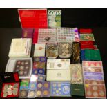 Coins - various, mostly base metal, commemorative issues, etc (qty)