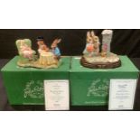 A Royal Doulton Beswick Ware tableau, The Mad Hatter's Tea Party, limited edition modelled by Martyn