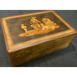 A 19th century Italian marquetry rectangular box, Sorrento, c.1890