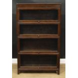A Globe Wernicke style stacking bookcase, by Angus, 146cm high, 87cm wide, 25cm deep