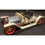 Toys - a Mamod live steam white roadster car