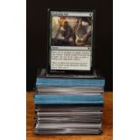 Magic The Gathering (MTG) trading cards, common cards, black expansion symbol, some foil cards