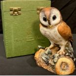 A Royal Crown Derby model of a Brown Owl, naturistically modelled, 15cm, boxed