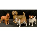 A Beswick model of a Cocker Spaniel, Horseshoe Primula; others, Jack Russel Terrier and Bulldog; etc
