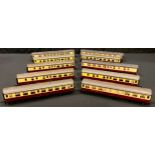 Toys, Trains OO Gauge unboxed coaches, comprising Lima and Tri-ang (10)