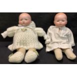 Toys & Juvenalia - two Armand & Marseille (Germany) bisque head 'Dream' baby dolls, each with