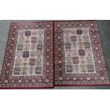 An Ikea Valby Ruta rug, 133 x 195cm; another (2)