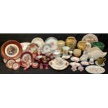 A collection of ceramics, including Shelley, Limoges, Royal Albert September Song pattern, Sylvac,