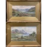 Ralph Morley (19th/early 20th century) A pair, Buttermere and Llyn Cwellyn and Wolves Castle,