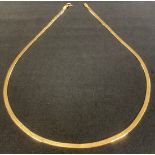 A 9ct gold necklace, 9.6g