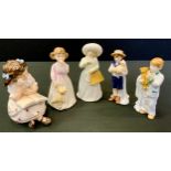 A Royal Doulton figure Daddy's Girl, Hn3435; others, Special Friend, Hn3607; Storytime, Hn3695,