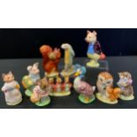 A Beswick Beatrix Potter figure Sir Isaac Newton, others Miss Moppet, Mrs Tittle mouse, Old Mr