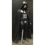 An Incerum full-size Darth Vadar Costume, with helmet, boots, control panel for voice; etc; a