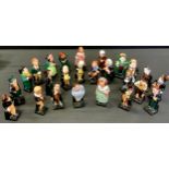 A set of Royal Doulton M series Dickens Character figures, Dick Swiveller , Tony Weller, Oliver
