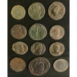 Antiquities - Roman coins and tokens inc Cantantius II, Campgate , etc, other metal detector