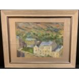 Impressionist school, in the manner of Donald Ossary Dunlop, Mill Houses by the Moor, oil on