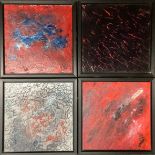 Gary Thomas (contemporary) A set of four, Abstract, Contrast, What Lies Beneath, Pressure and