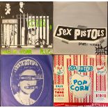 Vinyl Records – 7” Singles including UK Subs – C.I.D – NIK 5 (Orange Vinyl); Sex Pistols – Pretty