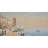 Charles Rowbotham (1856 - 1921) Mediterranean Coast signed and dated 1878, watercolour and