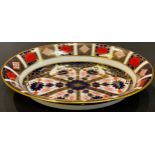 A Royal Crown Derby Imari 1128 pattern oval dish, 26cm wide, printed marks, first quality