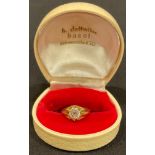 An 18ct gold diamond solitaire ring, approx. 1.34cts, size M, 6g, boxed
