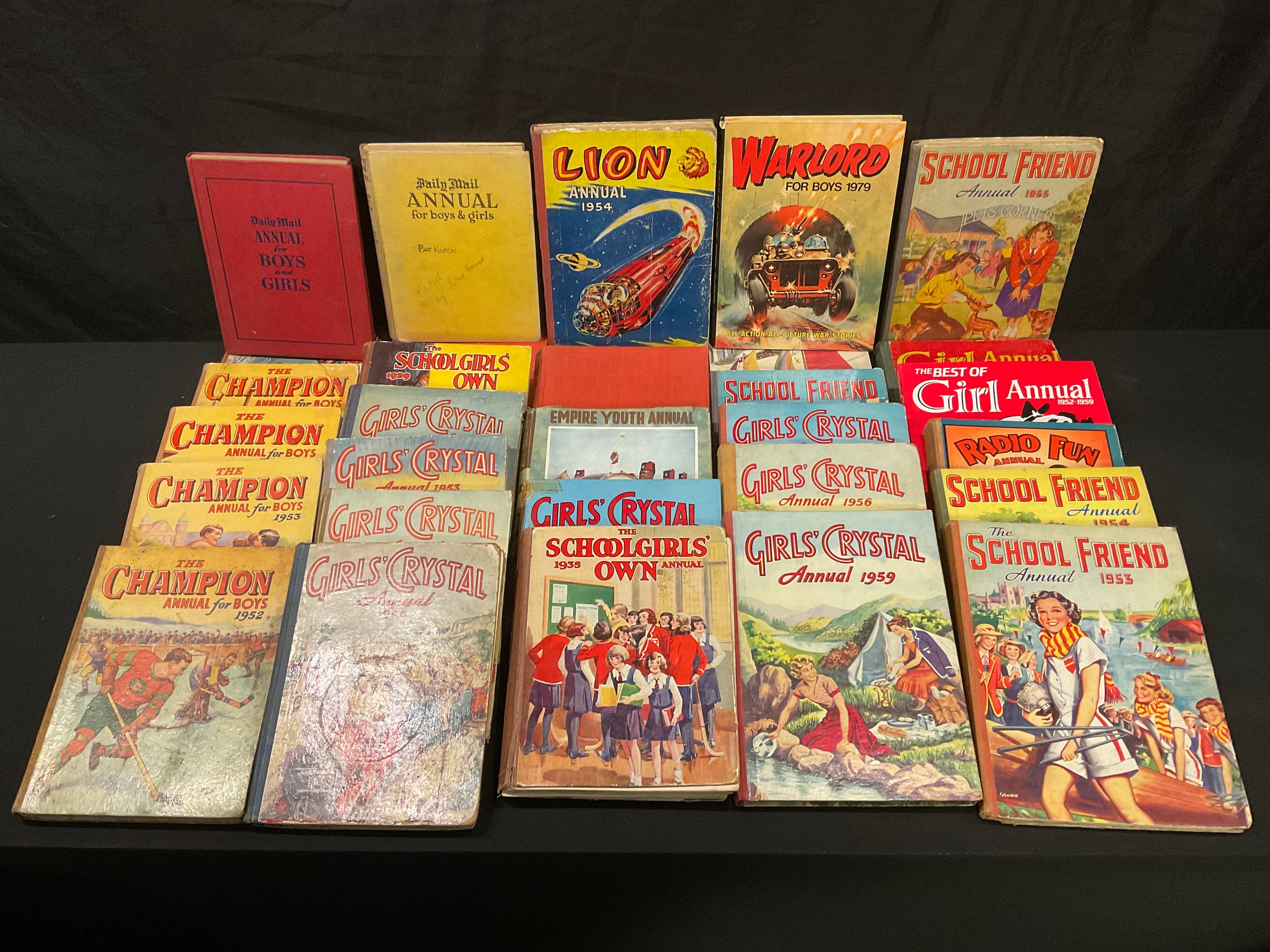 Books - late 1930's and later annuals including TV Fun, Radio Fun, The School Friend, Tiger etc (