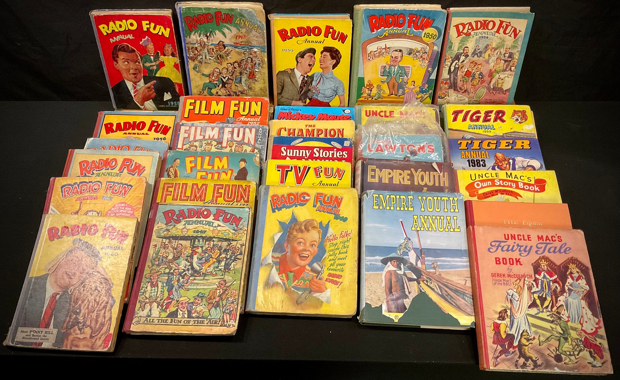 Books - late 1930's and later annuals including TV Fun, Radio Fun, The School Friend, Tiger etc ( - Image 2 of 2