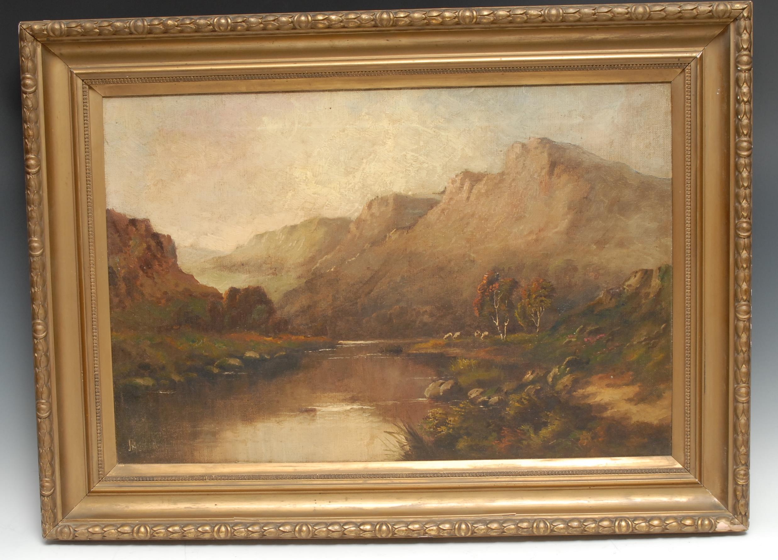 English School (late 19th century) The Highlands indistinctly signed, oil on canvas, 40cm x 61cm - Bild 2 aus 4