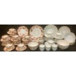 A late 19th/early 20th century Royal Albert Crown China Ena pattern part tea service; another,