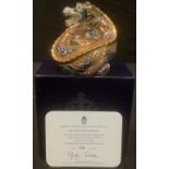 A Royal Crown Derby paperweight, Dragon of Happiness, Peter Jones Millennium exclusive, limited