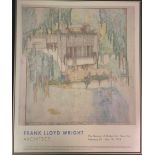 A Frank Lloyd Wright, Architect, official exhibition poster, The Museum of Modern Art, New York,