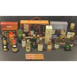 Spirit miniatures - whisky including Glenfiddich, The BalvenieGlengoyne, Kenmore, John Brown,