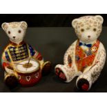 A Royal Crown Derby paperweight, Teddy Bear, Harrods exclusive, limited edition 574/1,500, gold