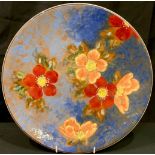 A Royal Doulton Wild Rose Series circular charger, 34cm diameter