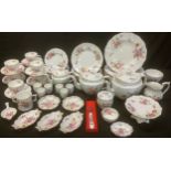 A comprehensive Royal Crown Derby Posie pattern tea and dinner service, comprising three graduated