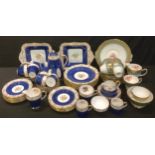 A Spode Regent part tea and coffee service comprising cake plates, dessert plates, side plates,