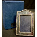 An Elizabeth II silver easel photograph frame, London 1994, boxed