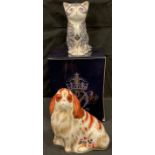 A Royal Crown Derby paperweight, Majestic Kitten, limited edition 485/5,000, gold stopper,