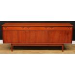 A retro mid-20th century Danish inspired teak sideboard, by Dalescraft Fine Furniture, probably