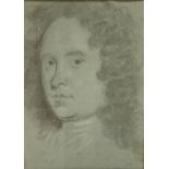 After Johann Baptist Closterman Portrait of a Man pencil, 33cm x 23cm